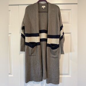 Lucky Brand Long Cardigan with Pockets